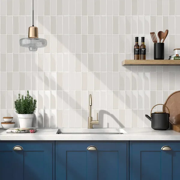 Olive Green Striped Wall Stickers