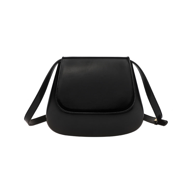 Vegan Leather Small Saddle Bag