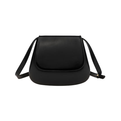 Vegan Leather Small Saddle Bag