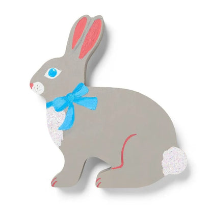 Easter Craft Bunny Wood Base - Unfinished DIY Desktop Decor