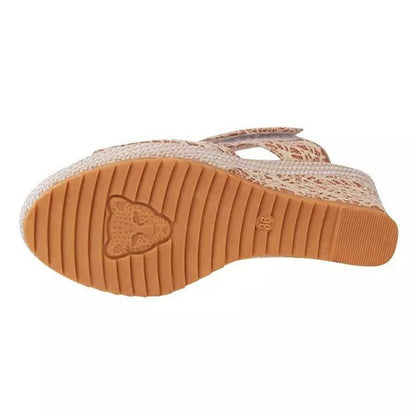 Flat Bottom High Heel Sandals - Comfortable Platform Shoes