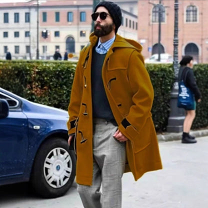 Men's Retro Wool Trench Coat