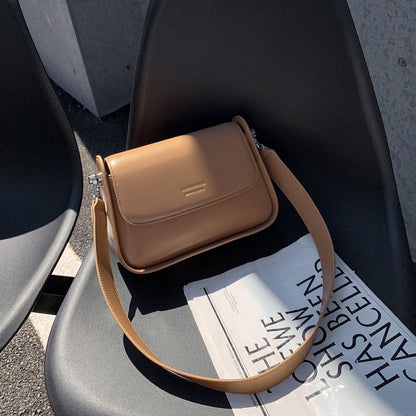 Vegan Leather Small Square Bag - Retro Fashion Women's All-Matching