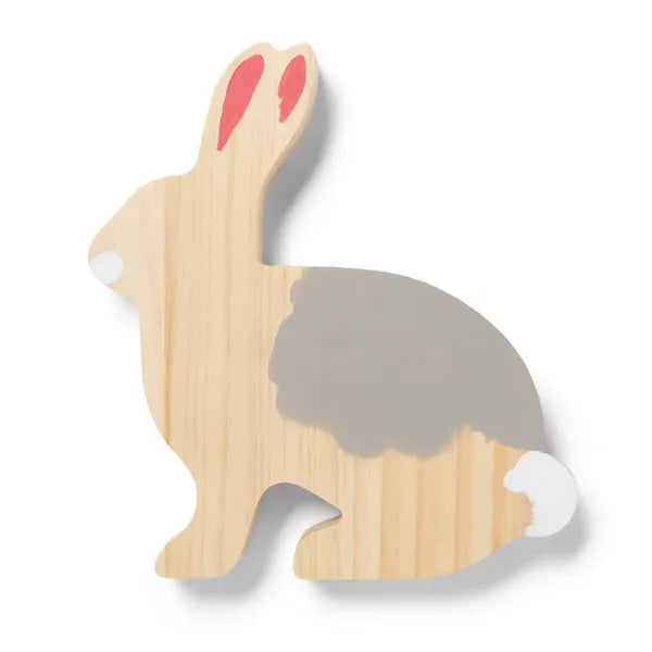Easter Craft Bunny Wood Base - Unfinished DIY Desktop Decor
