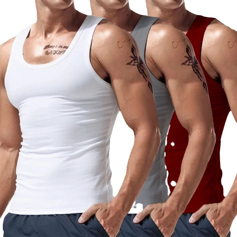 Men's Short Sleeve Three-Piece Set - Spring & Summer Multi-Color