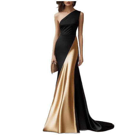 Elegant Satin Dress for Women - Stylish Silk-Like Evening Wear