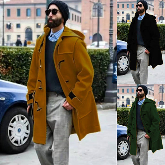 Men's Retro Wool Trench Coat