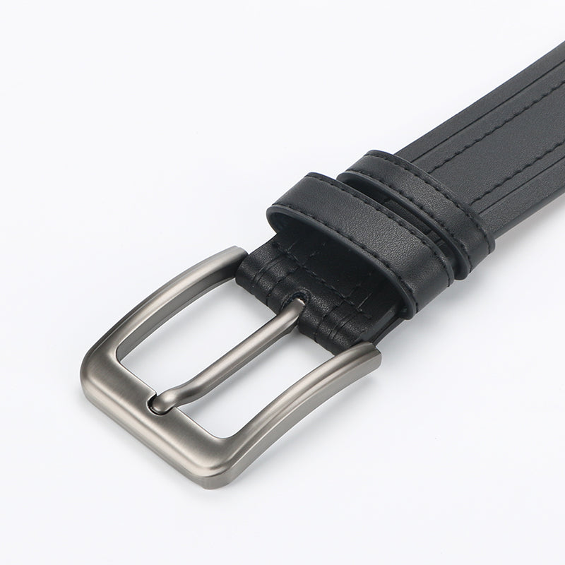 Men's Leather Belt for Formal and Casual Work - Stylish Design