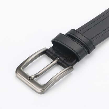 Men's Leather Belt for Formal and Casual Work - Stylish Design