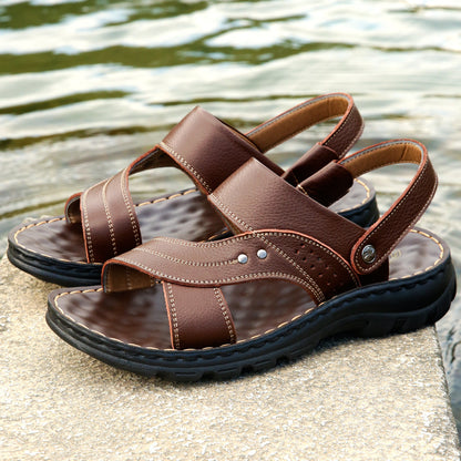 Adjustable Back Strap Sandals - Men's Summer Beach Shoes & Slides