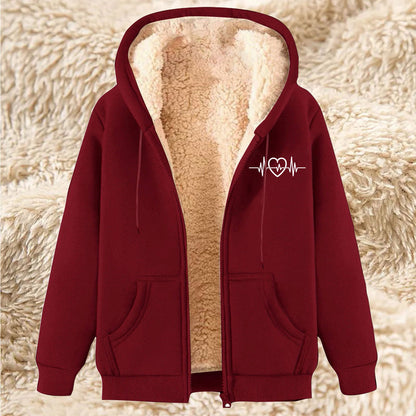 Men's Thick and Warm Lamb Fleece Hoodie - Winter Fleece Lining