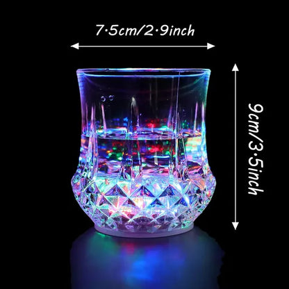Light Up Cups Liquid Activated - 2 Pack Multicolor LED Glasses