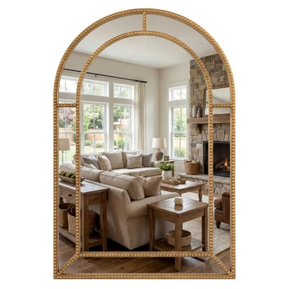 Decorative Wall Mirror With Sturdy Metal Frame - 36x24 Inch