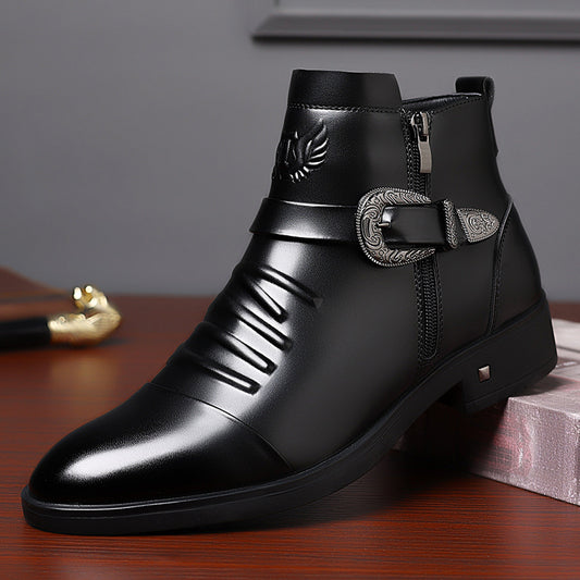 British Leather Chelsea Boots - Men's Fashion Business Formal