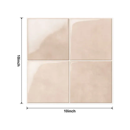 Self-Adhesive Subway Splash Wall Tiles - 10x10 Inch 10pcs Set