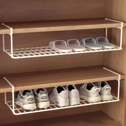 Swiss Quality Adjustable Expandable Shoe Rack - Stackable Iron