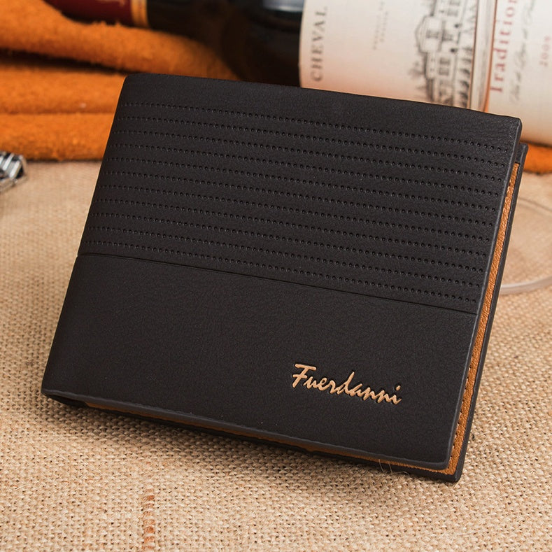 Men's Bifold Leather Wallet | Classic Slim Billfold Purse