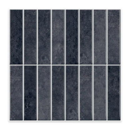 Slate Gray Self-Adhesive Tiles - 12x12 Industrial 3D Wall Tiles
