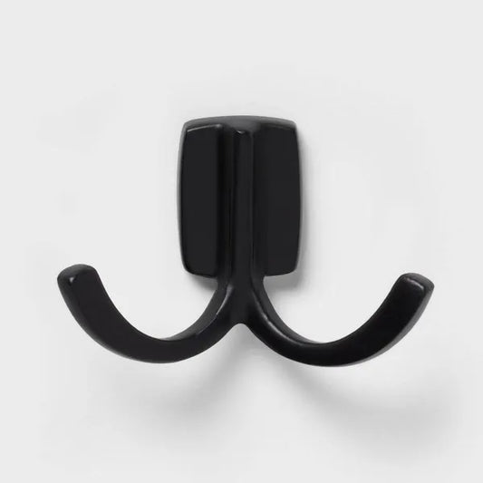 Modern Octopus Hook Matte Black - Cast Aluminum Towel Hook
