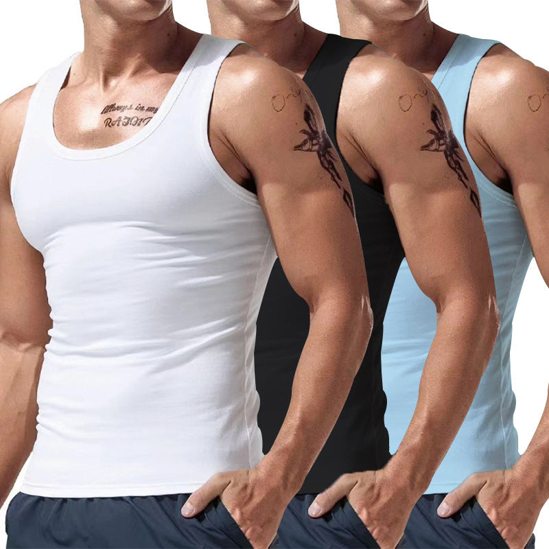 Men's Short Sleeve Three-Piece Set - Spring & Summer Multi-Color