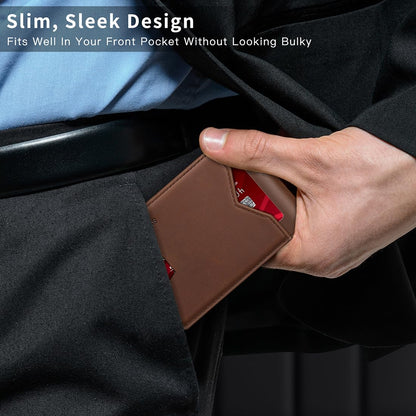 Slim RFID Leather Wallet | Men's Minimalist Bifold