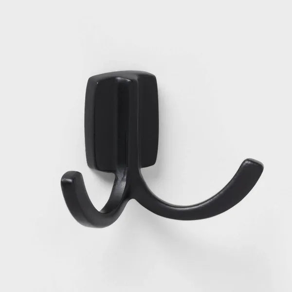 Modern Octopus Hook Matte Black - Cast Aluminum Towel Hook