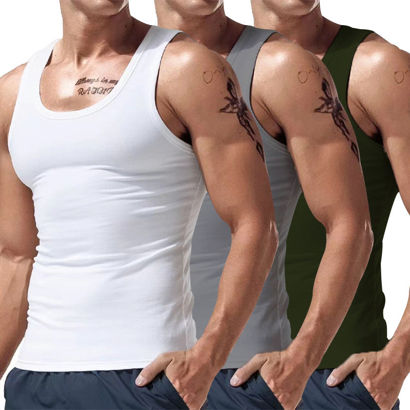 Men's Short Sleeve Three-Piece Set - Spring & Summer Multi-Color