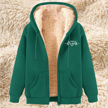 Men's Thick and Warm Lamb Fleece Hoodie - Winter Fleece Lining