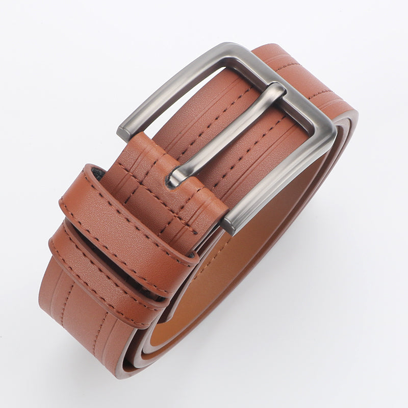 Men's Leather Belt for Formal and Casual Work - Stylish Design