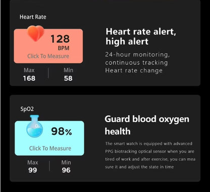 1.83 Inch Smartwatch | Heart Rate Fitness Tracker Watch