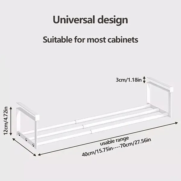 Adjustable And Expandable Shoe Rack - Stackable Iron Organizer