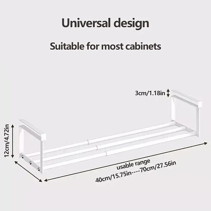 Adjustable And Expandable Shoe Rack - Stackable Iron Organizer