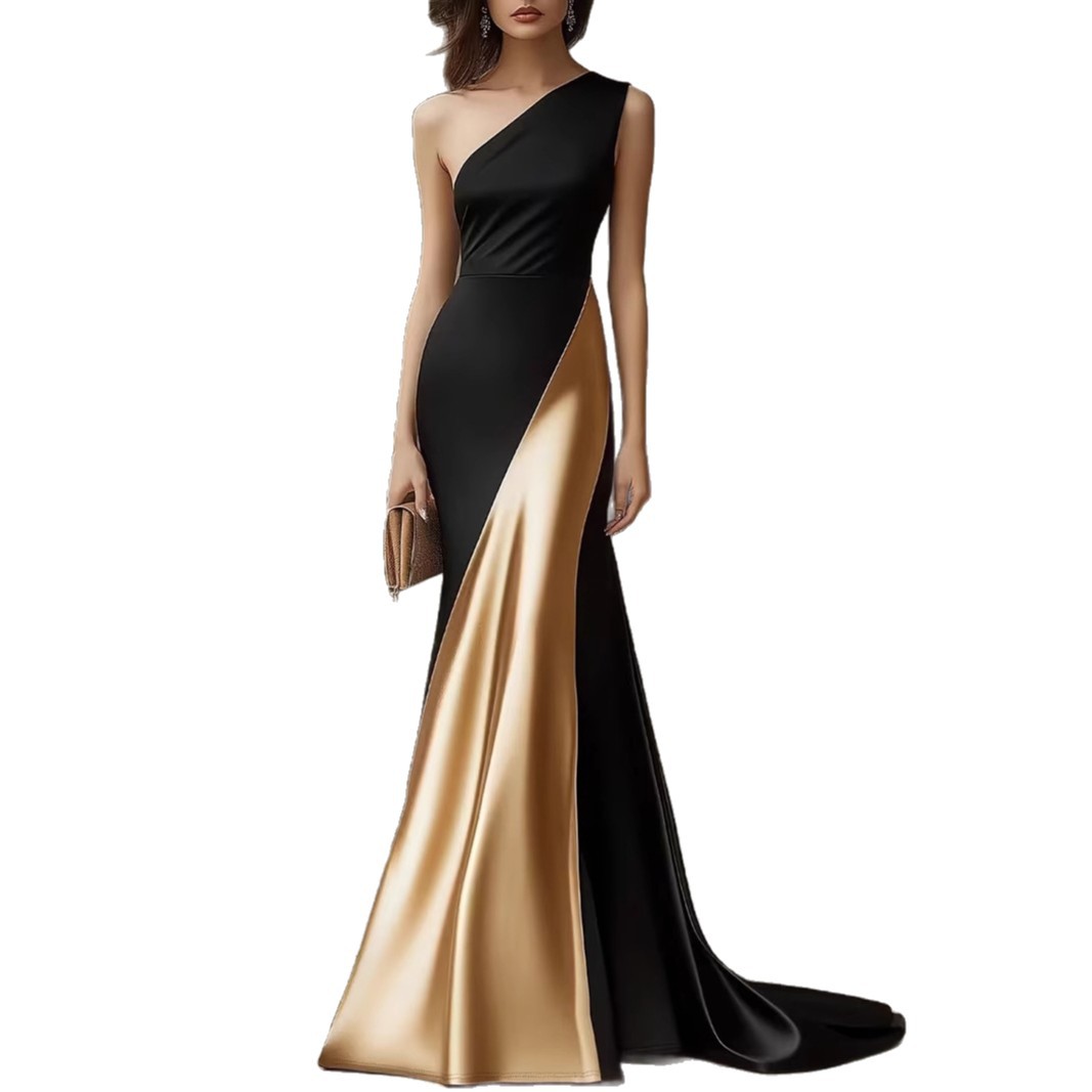 Elegant Satin Dress for Women - Stylish Silk-Like Evening Wear