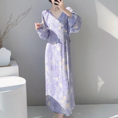Relaxed-fit Floral-print Dress - Simple and Comfortable Style