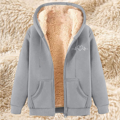 Men's Thick and Warm Lamb Fleece Hoodie - Winter Fleece Lining
