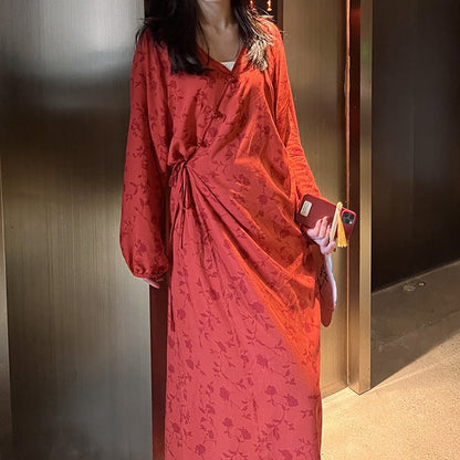 Relaxed-fit Floral-print Dress - Simple and Comfortable Style