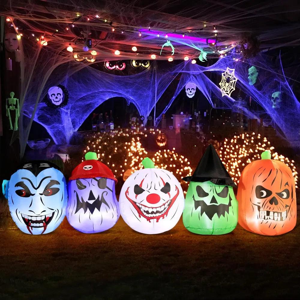 12FT Halloween Inflatables Decoration Giant Ghost - 3-Color LED