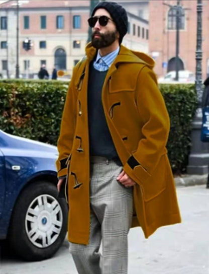 Men's Retro Wool Trench Coat