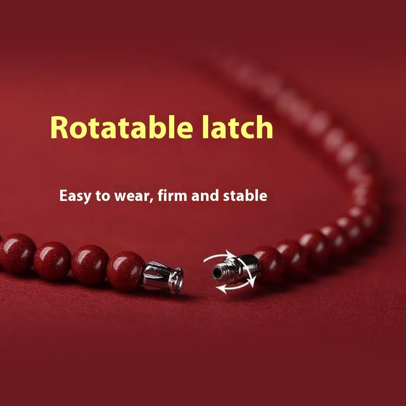 Cinnabar Bracelet | Purple Gold Sand Wheat Section Bracelet