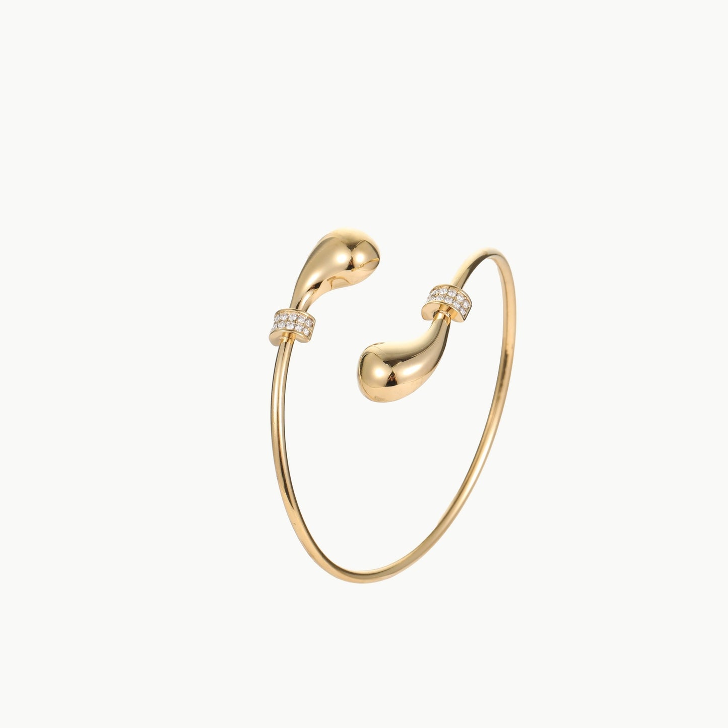 Stainless Steel Open Bracelet | European Fashion Design Bangle