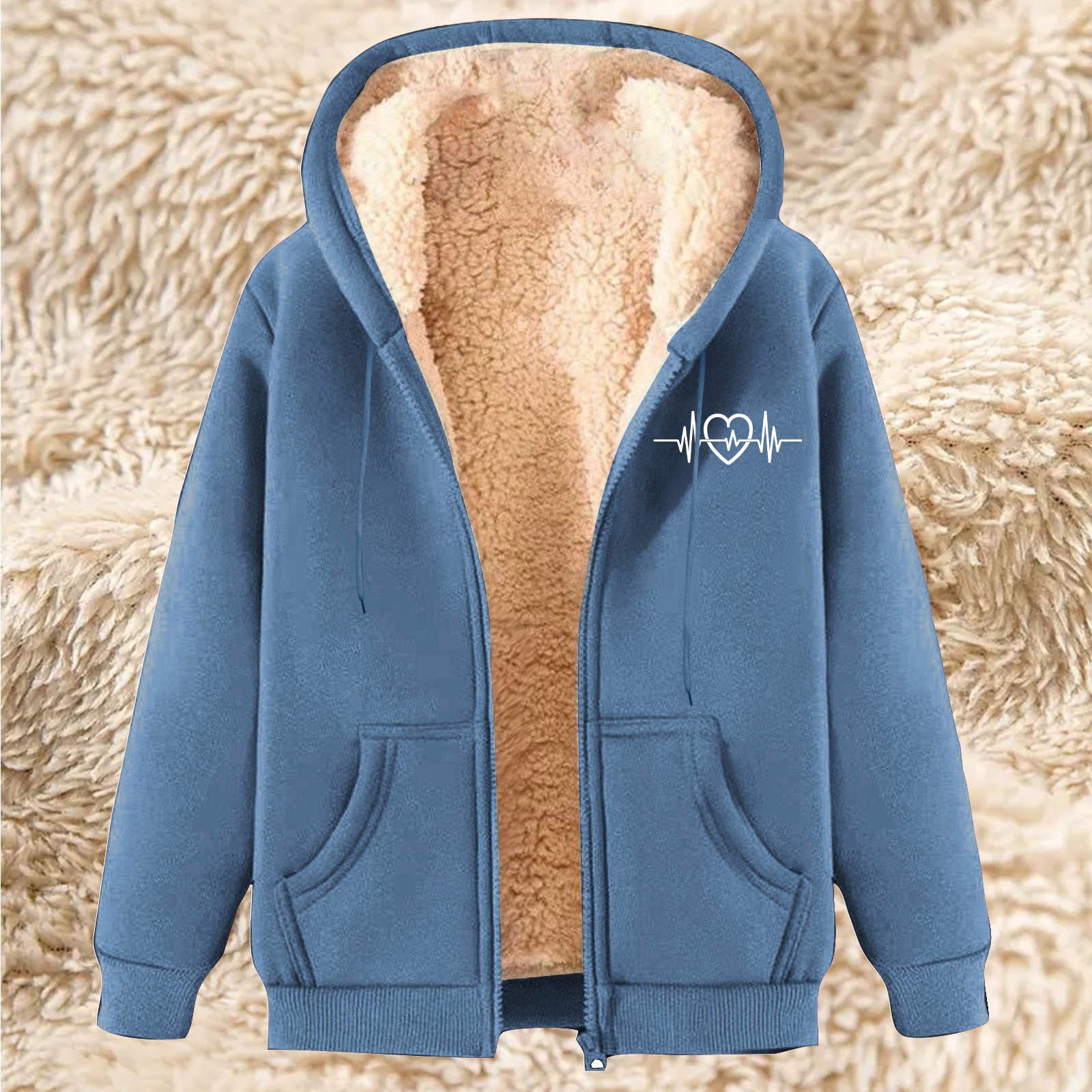 Men's Thick and Warm Lamb Fleece Hoodie - Winter Fleece Lining
