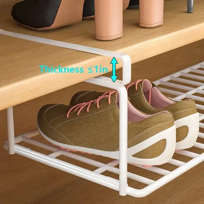 Swiss Quality Adjustable Expandable Shoe Rack - Stackable Iron
