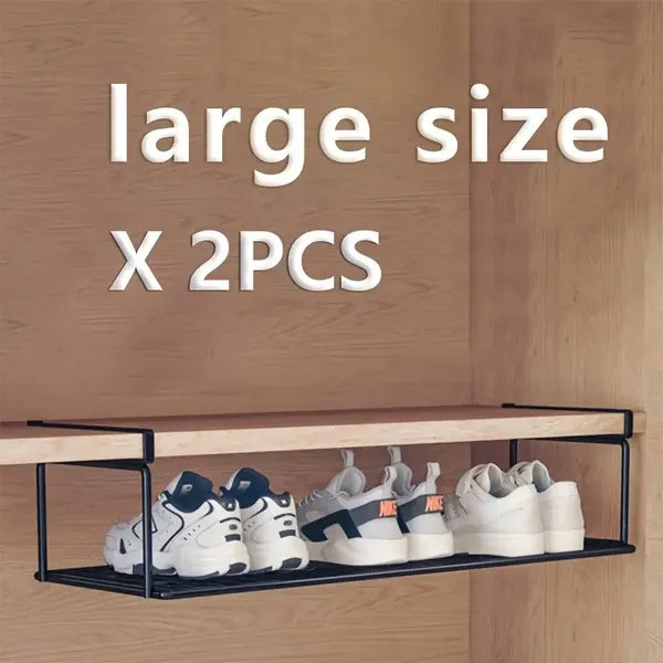 Swiss Quality Adjustable Expandable Shoe Rack - Stackable Iron