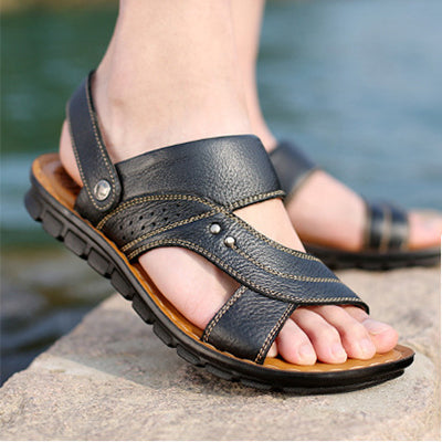 Adjustable Back Strap Sandals - Men's Summer Beach Shoes & Slides