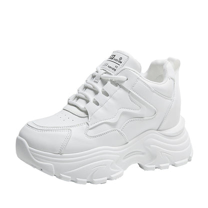 Breathable Thick Bottom Sneakers - All-Matching Casual Small Shoes