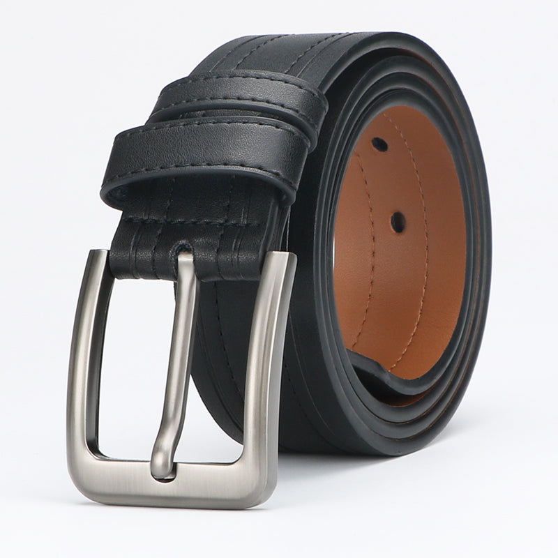Men's Leather Belt for Formal and Casual Work - Stylish Design