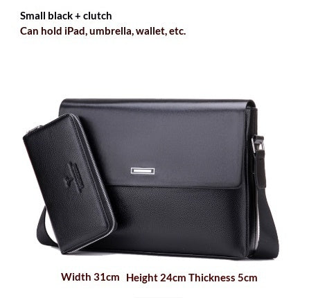 Large-capacity Leather Bag - Trendy Men's Business & Casual Satchel