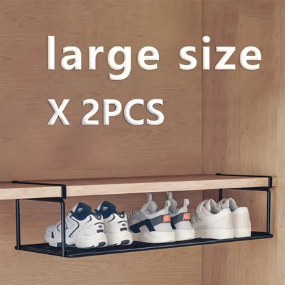 Swiss Quality Adjustable Expandable Shoe Rack - Stackable Iron